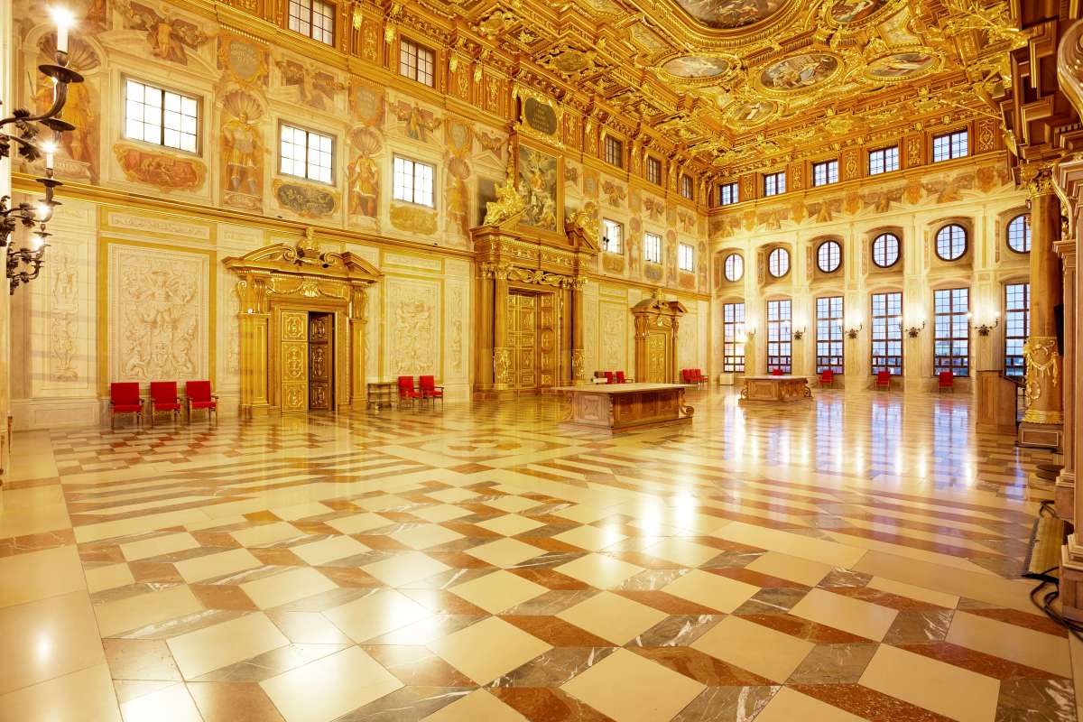 Blick in den Goldenen Saal in Augsburg